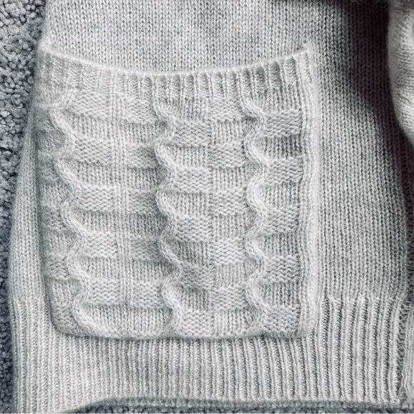 Anthropologie HWR Cashmere Open Front Cardigan Oatmeal Vintage 90’s Size Small - Picture 4 of 7